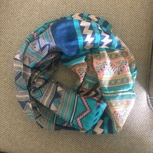 Fun pattern infinity scarf